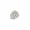Crystal Rhinestone Brooch Pin Unique Design For Bridal Crafts 1 3/4 Inch